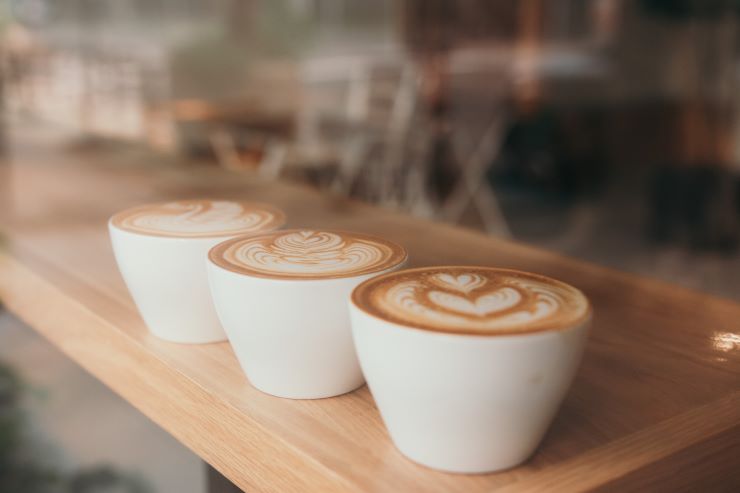 3 cups of latte